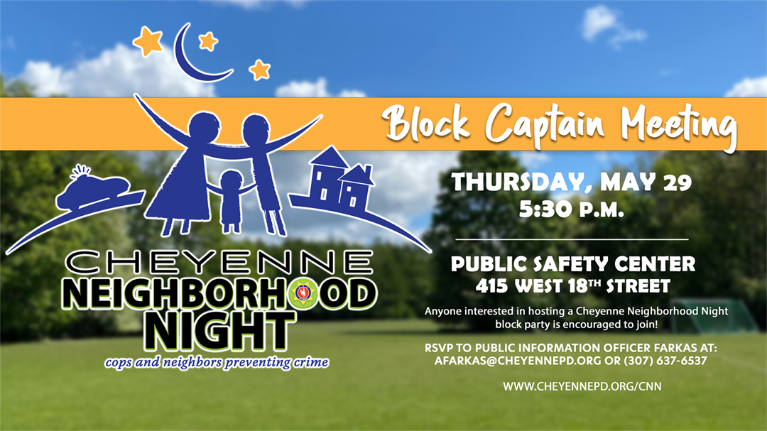 Cheyenne Neighborhood Night Scheduled for July 10 – Cheyenne Police ...